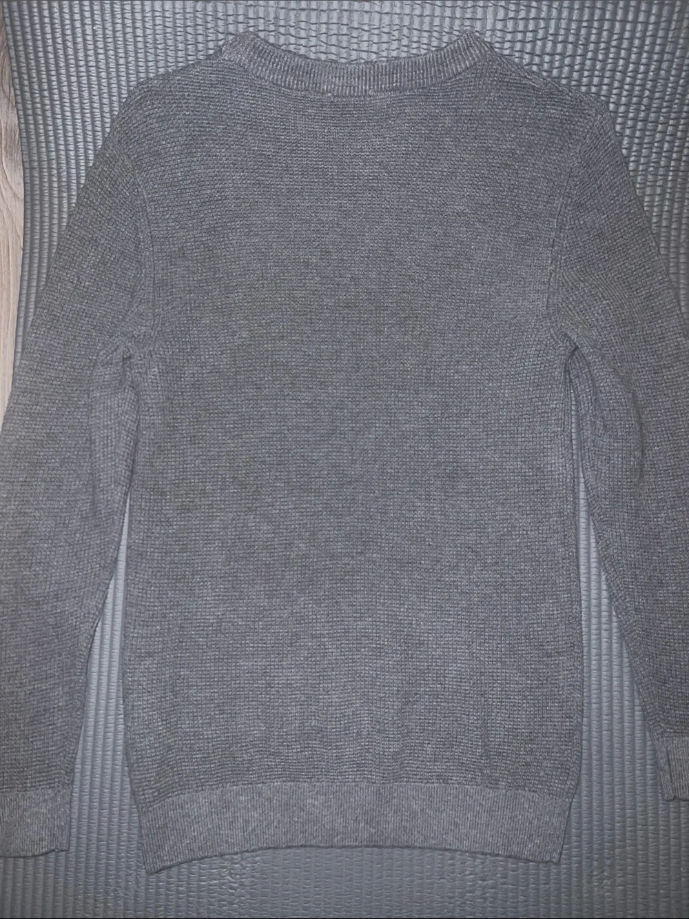 H&M Kids Gray Ribbed Crewneck Sweater